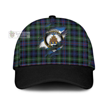 Mackenzie Modern #2 Tartan Classic Cap with Family Crest In Me Style