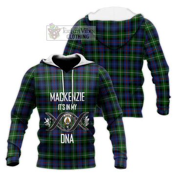 Mackenzie Modern #2 Tartan Knitted Hoodie with Family Crest DNA In Me Style