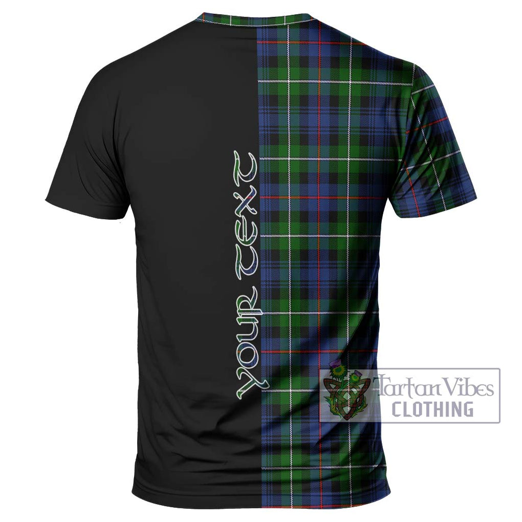 Tartan Vibes Clothing Mackenzie Modern #2 Tartan T-Shirt with Family Crest and Half Of Me Style