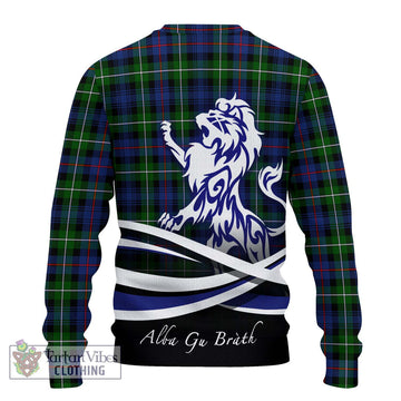 Mackenzie Modern #2 Tartan Ugly Sweater with Alba Gu Brath Regal Lion Emblem