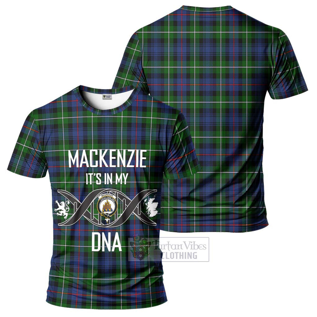 Tartan Vibes Clothing Mackenzie Modern #2 Tartan T-Shirt with Family Crest DNA In Me Style