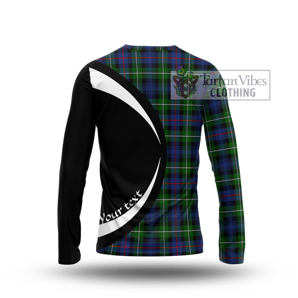 Tartan Vibes Clothing Mackenzie Modern #2 Tartan Long Sleeve T-Shirt with Family Crest Circle Style