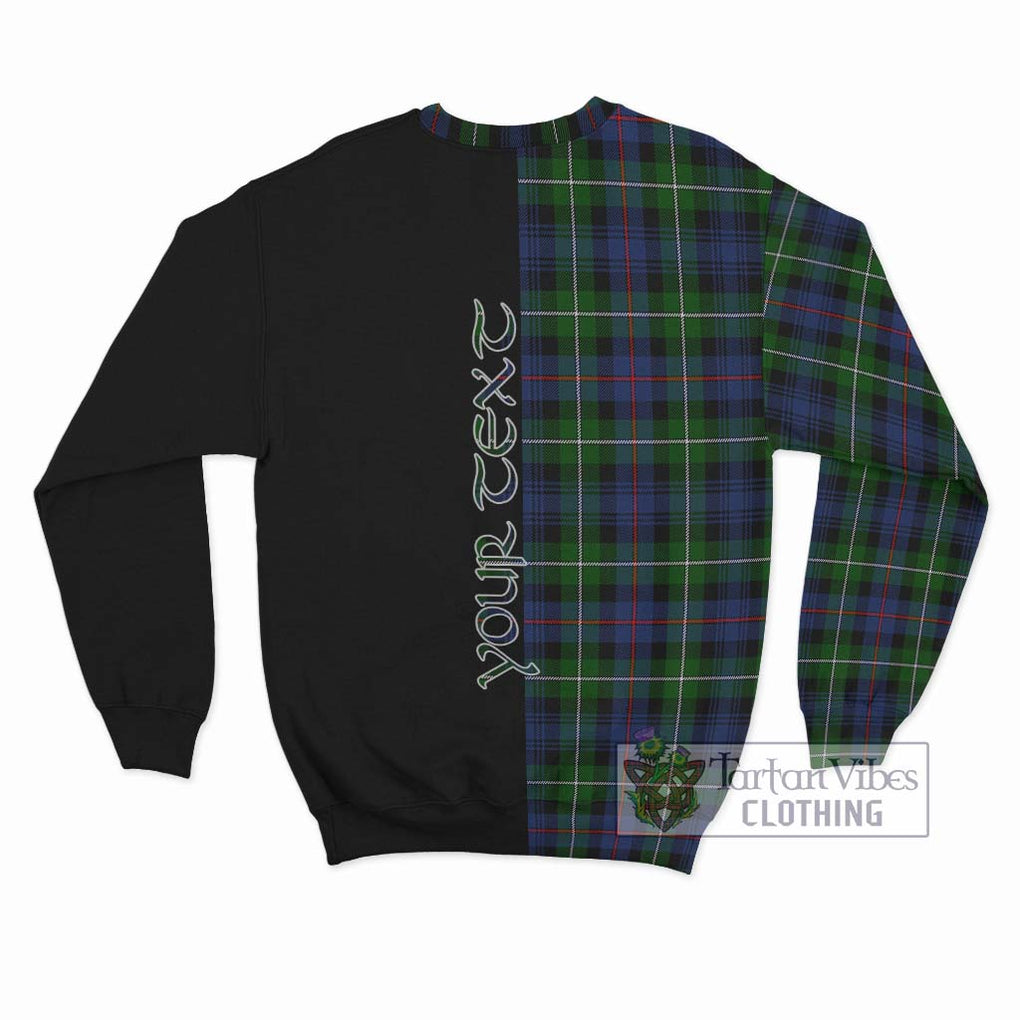 Tartan Vibes Clothing Mackenzie Modern #2 Tartan Sweatshirt with Family Crest and Half Of Me Style