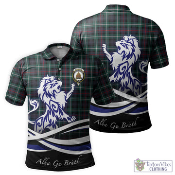 MacKenzie Modern Tartan Polo Shirt with Alba Gu Brath Regal Lion Emblem