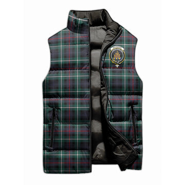 MacKenzie Modern Tartan Sleeveless Puffer Jacket with Family Crest