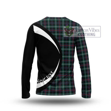 Mackenzie Modern Tartan Long Sleeve T-Shirt with Family Crest Circle Style