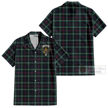 Mackenzie Modern Tartan Cotton Hawaiian Shirt with Family Crest