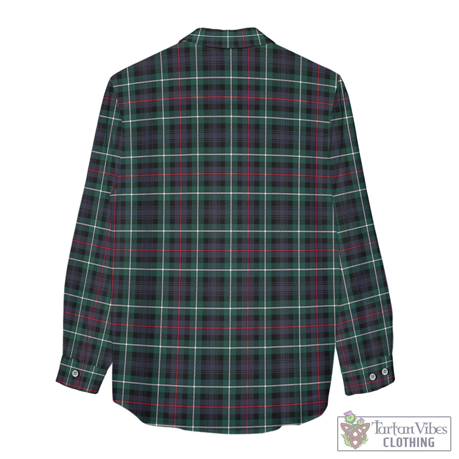 Tartan Vibes Clothing MacKenzie Modern Tartan Womens Casual Shirt with Family Crest