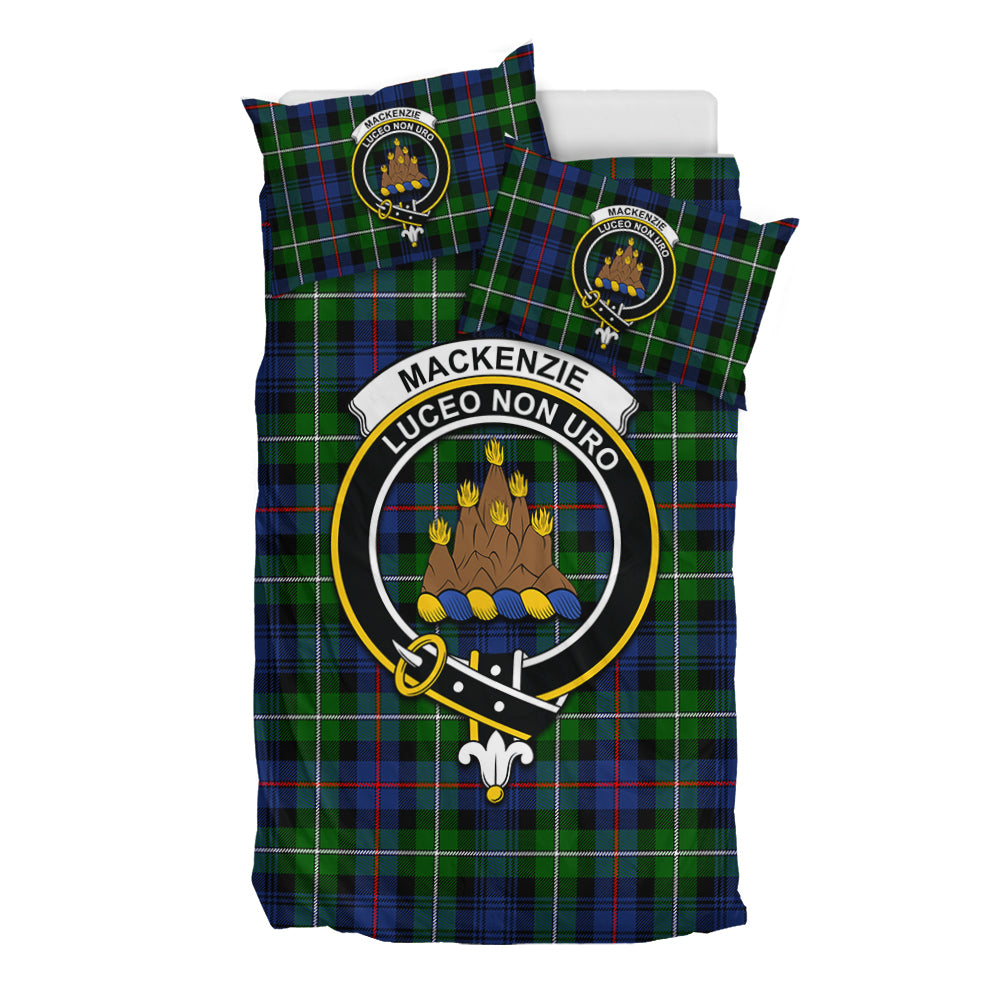 MacKenzie Modern Tartan Bedding Set with Family Crest - Tartan Vibes Clothing