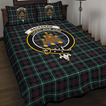 MacKenzie Modern Tartan Quilt Bed Set with Family Crest