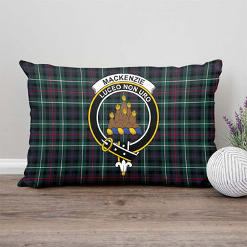 MacKenzie Modern Tartan Pillow Cover with Family Crest