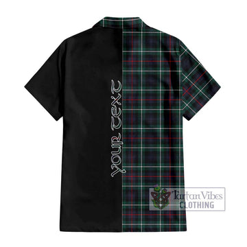 Mackenzie Modern Tartan Short Sleeve Button Shirt with Family Crest and Half Of Me Style