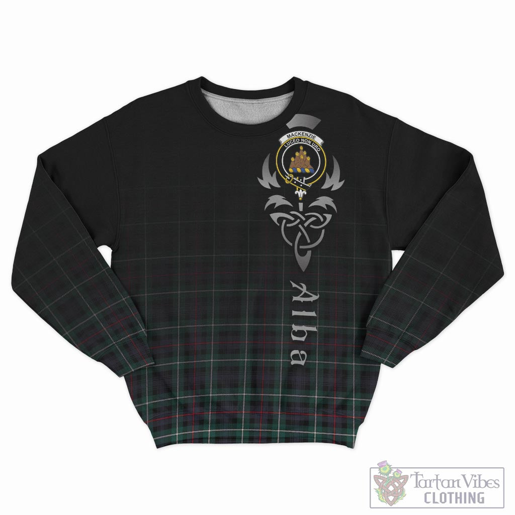 Tartan Vibes Clothing MacKenzie Modern Tartan Sweatshirt Featuring Alba Gu Brath Family Crest Celtic Inspired