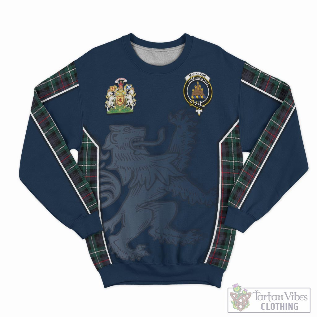 Tartan Vibes Clothing MacKenzie Modern Tartan Sweater with Family Crest and Lion Rampant Vibes Sport Style