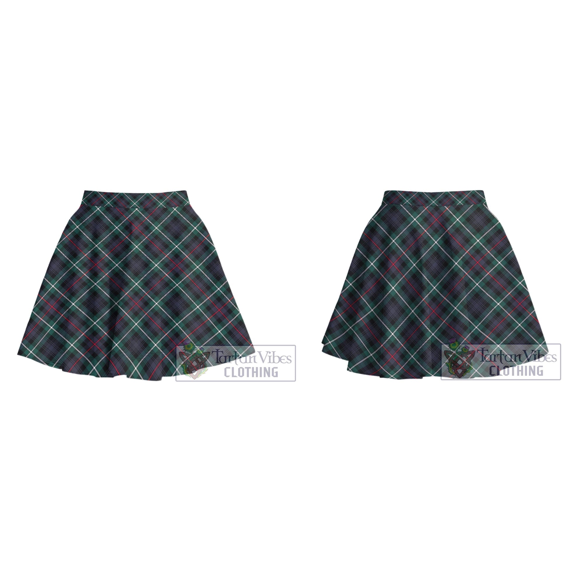 Tartan Vibes Clothing Mackenzie Modern Tartan Women's Plated Mini Skirt