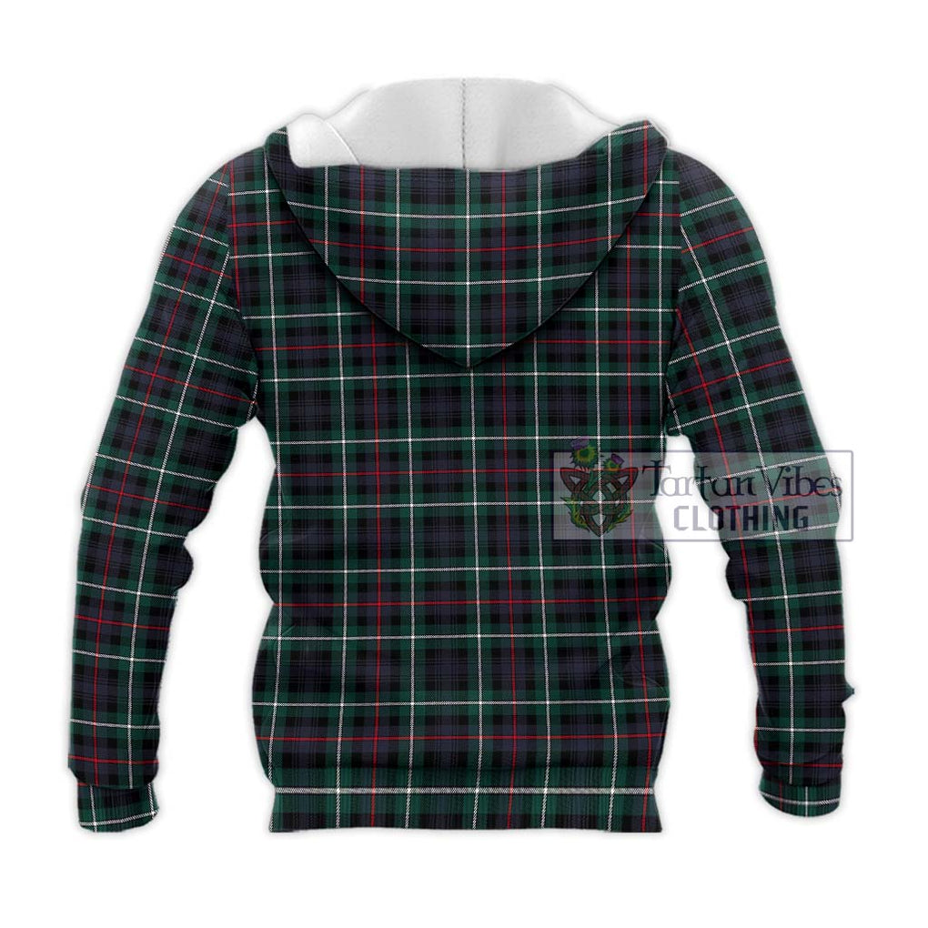 Mackenzie Modern Tartan Knitted Hoodie with Family Crest DNA In Me Style - Tartanvibesclothing Shop