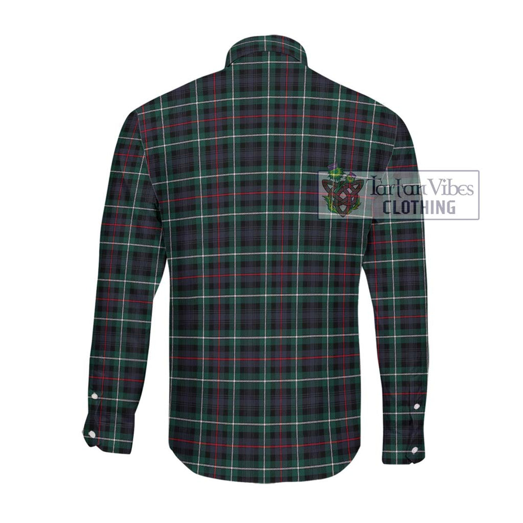 Mackenzie Modern Tartan Long Sleeve Button Shirt with Family Crest DNA In Me Style - Tartanvibesclothing Shop