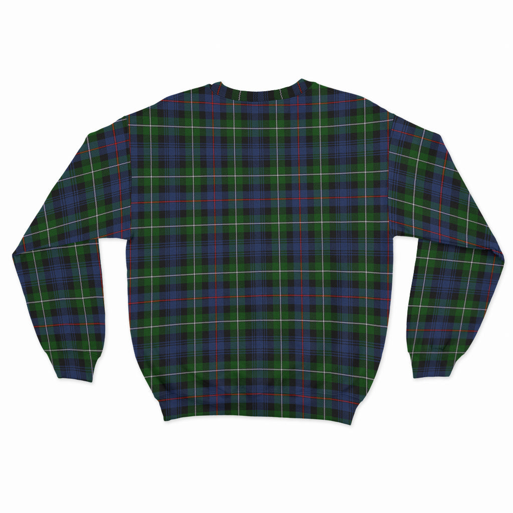 MacKenzie Modern Tartan Sweatshirt with Family Crest - Tartan Vibes Clothing