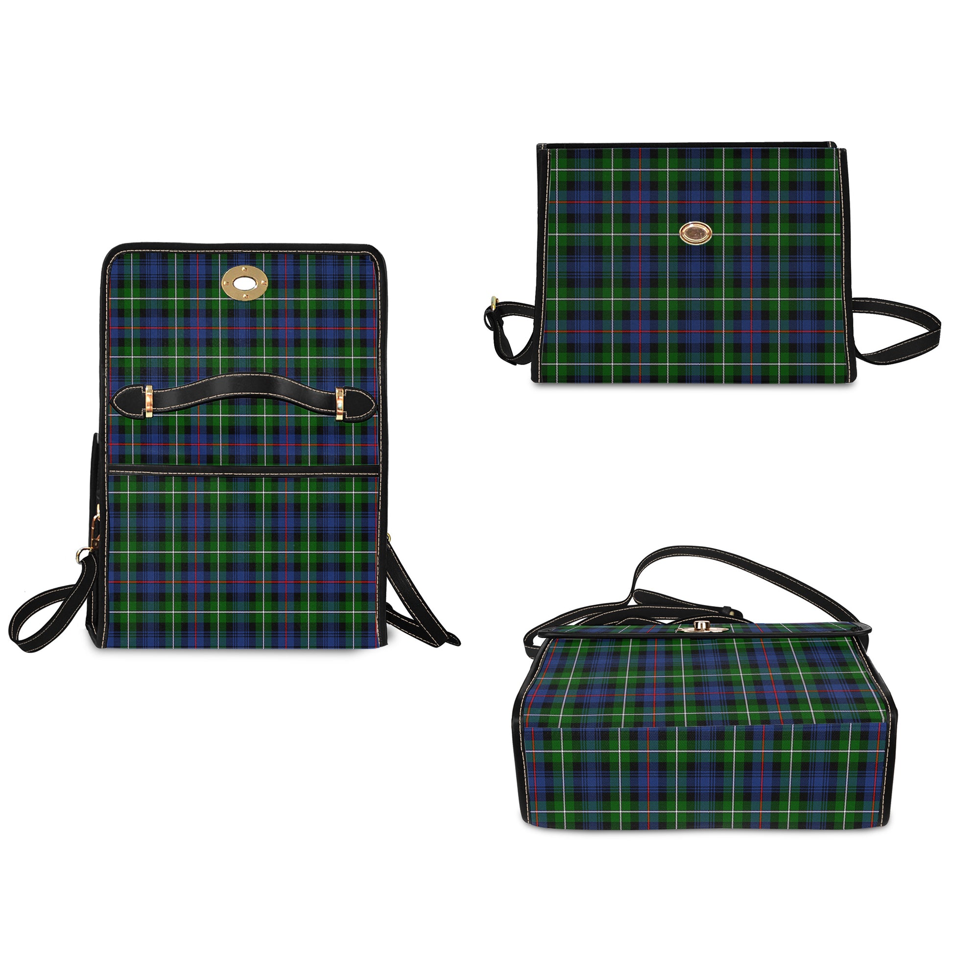 mackenzie-modern-tartan-leather-strap-waterproof-canvas-bag