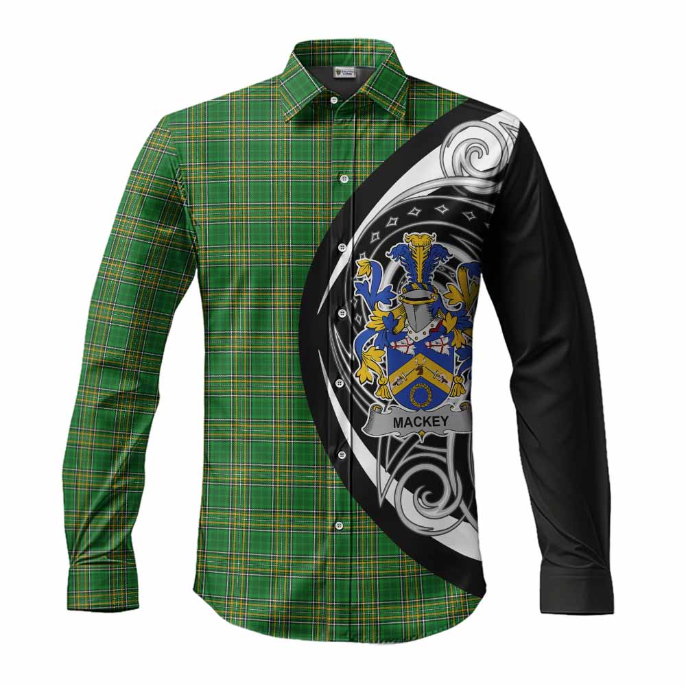 Mackey Irish Clan Long Sleeve Button Shirt Celtic Circle Style Men's Shirt S - Tartan Vibes Clothing
