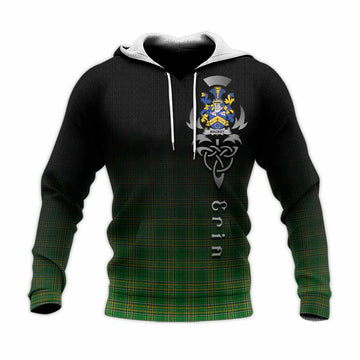 Mackey Irish Clan Knitted Hoodie with Coat of Arms Erin Go Bragh Celtic Inspired Unisex Knitted Pullover Hoodie - Tartan Vibes Clothing