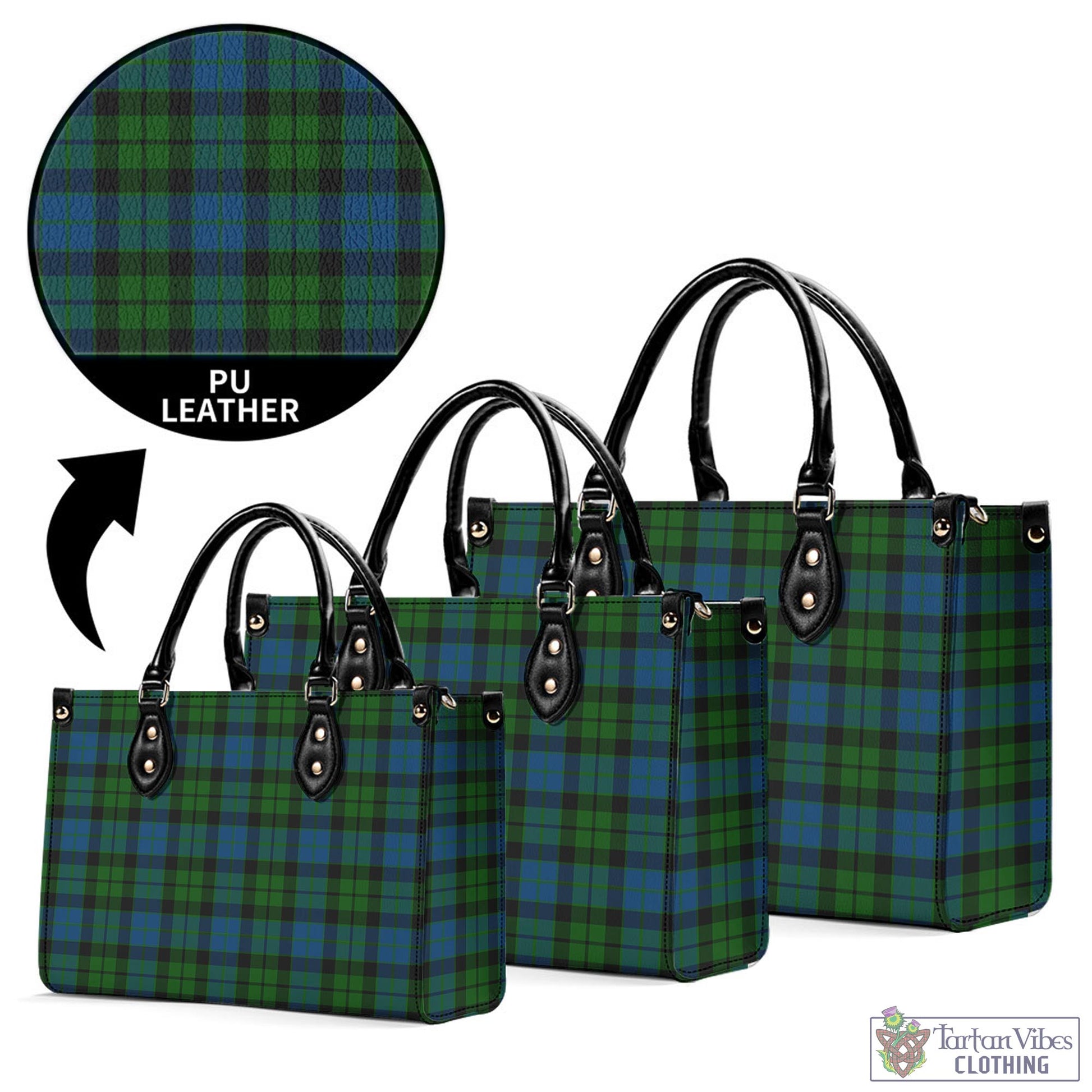 Tartan Vibes Clothing MacKie Tartan Luxury Leather Handbags