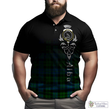 MacKie (McKie) Tartan Polo Shirt Featuring Alba Gu Brath Family Crest Celtic Inspired