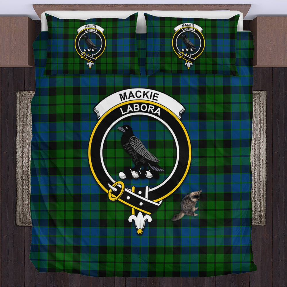 MacKie (McKie) Tartan Bedding Set with Family Crest UK Bedding Set - Tartan Vibes Clothing