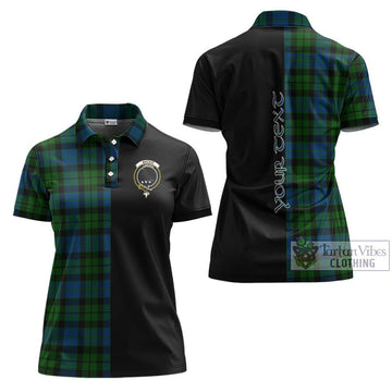 MacKie (McKie) Tartan Women's Polo Shirt with Family Crest and Half Of Me Style