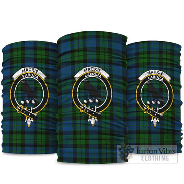 MacKie (McKie) Tartan Neck Gaiters, Tartan Bandanas, Tartan Head Band with Family Crest