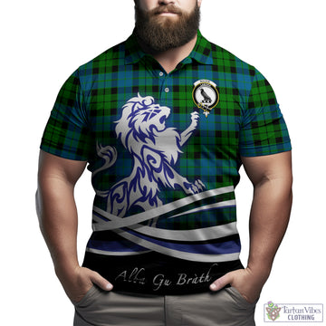 MacKie (McKie) Tartan Polo Shirt with Alba Gu Brath Regal Lion Emblem