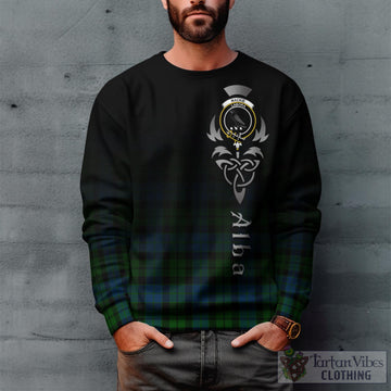 MacKie (McKie) Tartan Sweatshirt Featuring Alba Gu Brath Family Crest Celtic Inspired