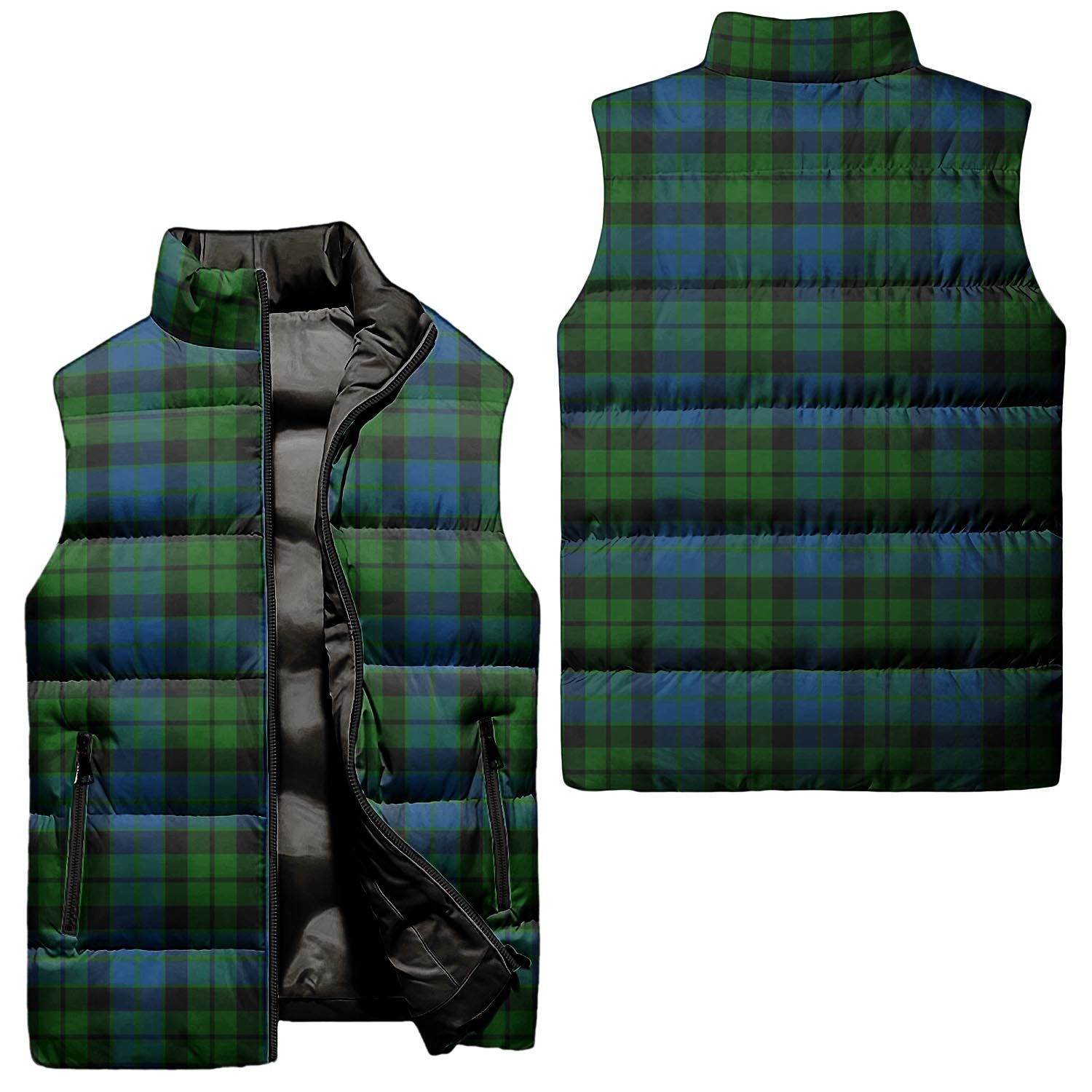 MacKie Tartan Sleeveless Puffer Jacket Unisex - Tartanvibesclothing