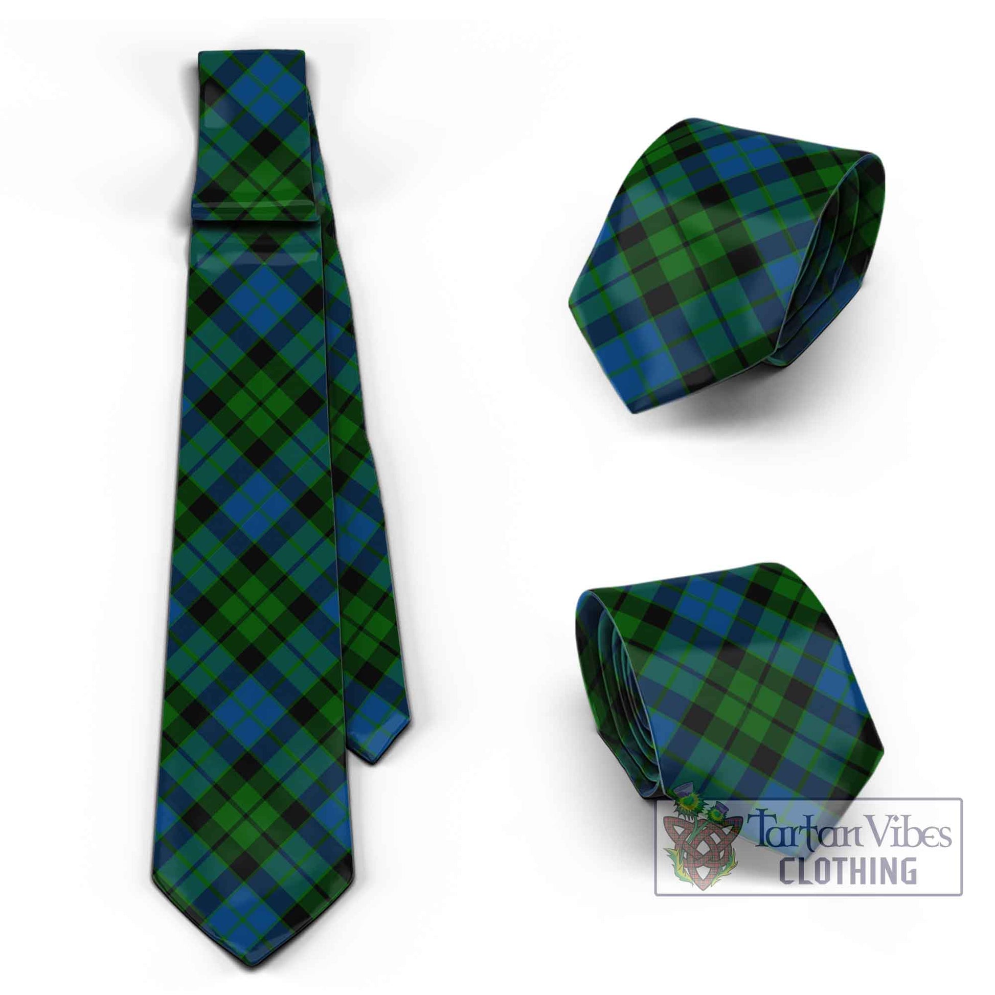 Tartan Vibes Clothing MacKie Tartan Classic Necktie Cross Style