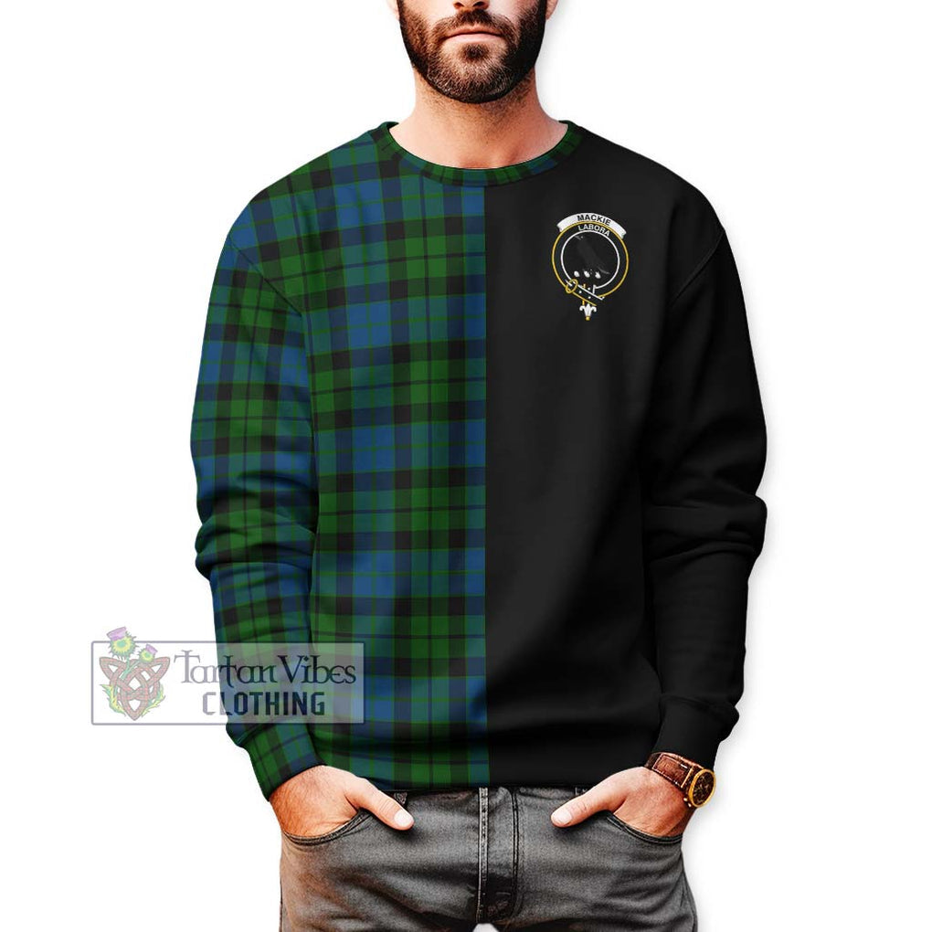 MacKie (McKie) Tartan Sweatshirt with Family Crest and Half Of Me Style Unisex - Tartanvibesclothing Shop