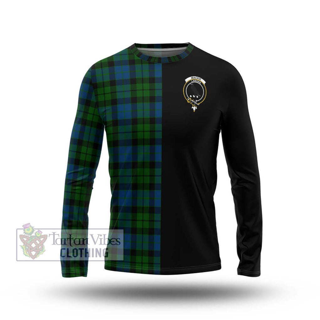 MacKie (McKie) Tartan Long Sleeve T-Shirt with Family Crest and Half Of Me Style Unisex - Tartanvibesclothing Shop