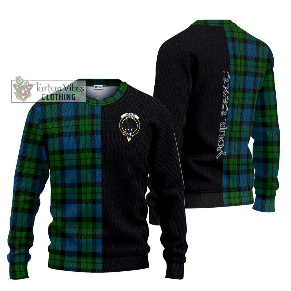 MacKie (McKie) Tartan Knitted Sweater with Family Crest and Half Of Me Style Unisex - Tartanvibesclothing Shop