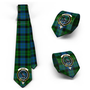 MacKie (McKie) Tartan Classic Necktie with Family Crest