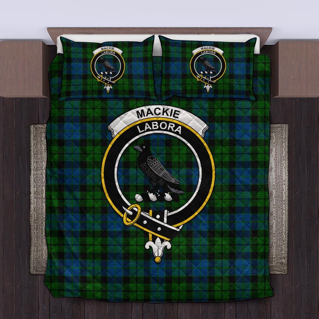 MacKie (McKie) Tartan Quilt Bed Set with Family Crest Twin - Tartan Vibes Clothing