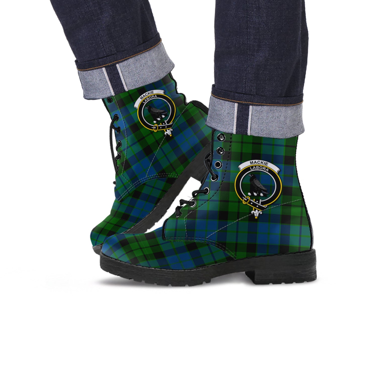 mackie-tartan-leather-boots-with-family-crest