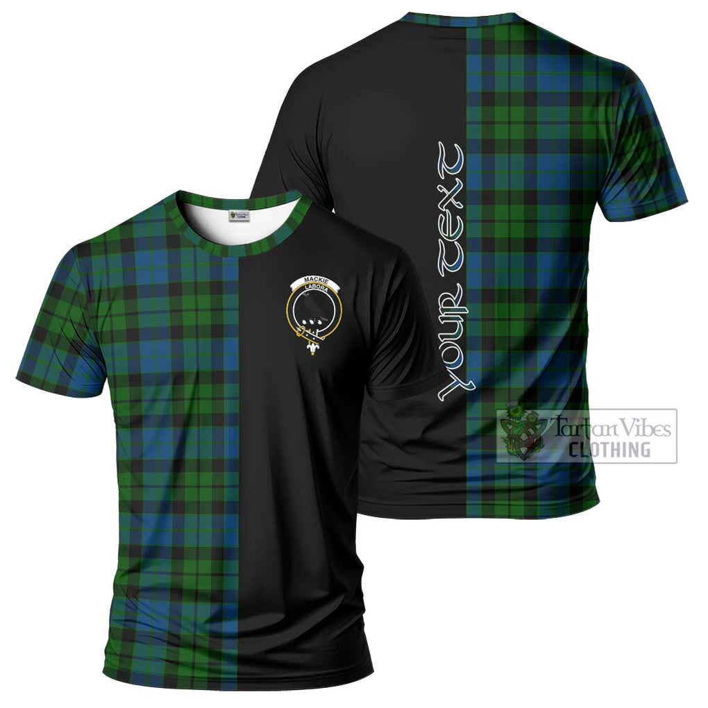 MacKie (McKie) Tartan T-Shirt with Family Crest and Half Of Me Style Kid's Shirt - Tartanvibesclothing Shop