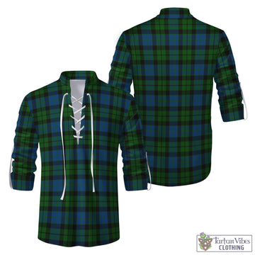 MacKie (McKie) Tartan Men's Scottish Traditional Jacobite Ghillie Kilt Shirt