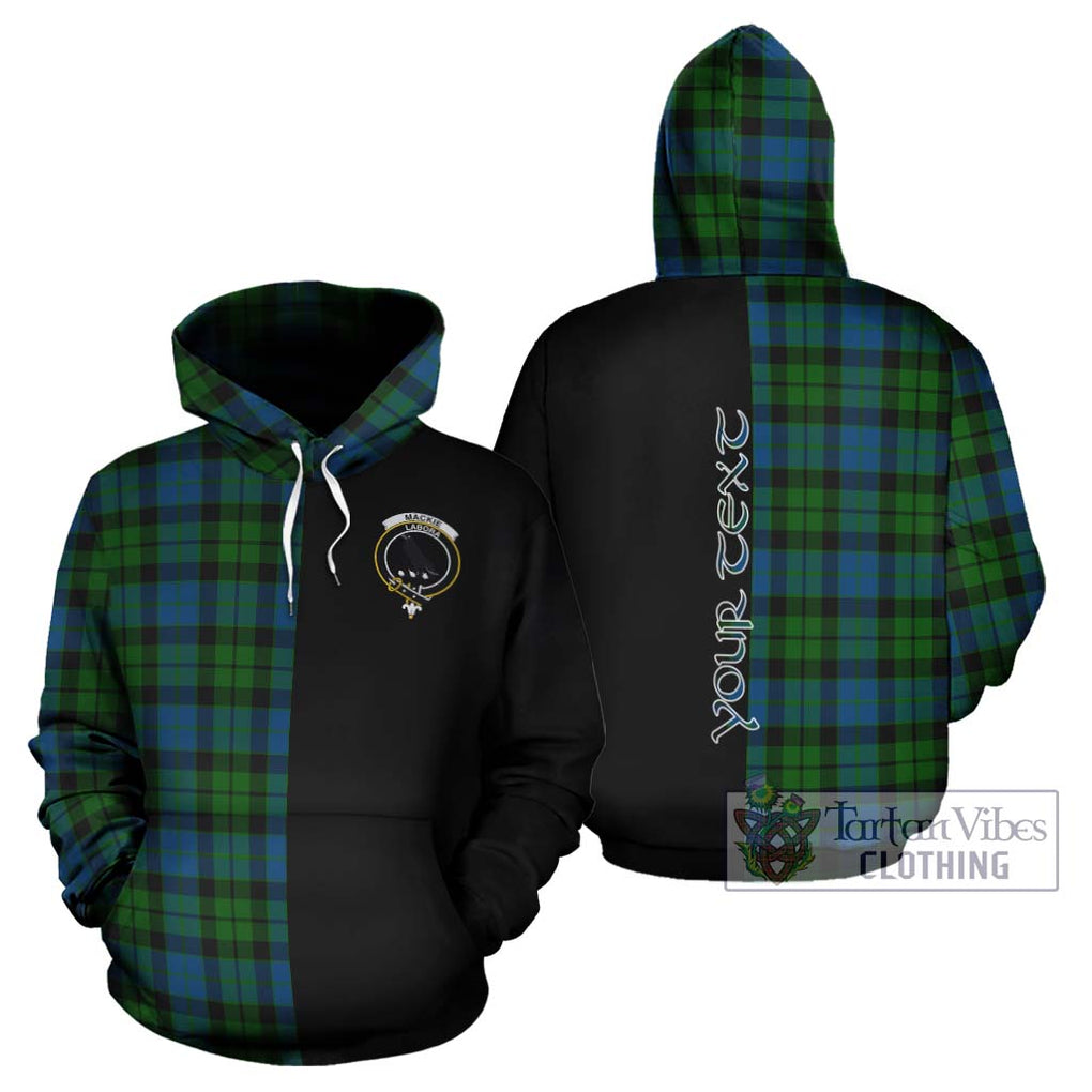 MacKie (McKie) Tartan Hoodie with Family Crest and Half Of Me Style Zip Hoodie - Tartanvibesclothing Shop