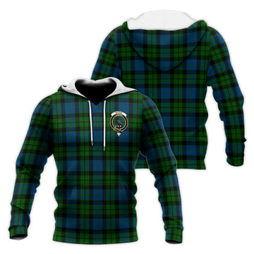 MacKie (McKie) Tartan Knitted Hoodie with Family Crest