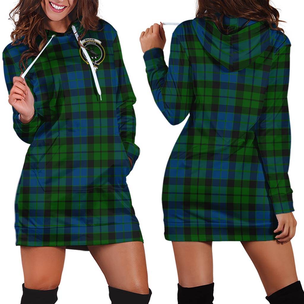 MacKie (McKie) Tartan Hoodie Dress with Family Crest - Tartan Vibes Clothing