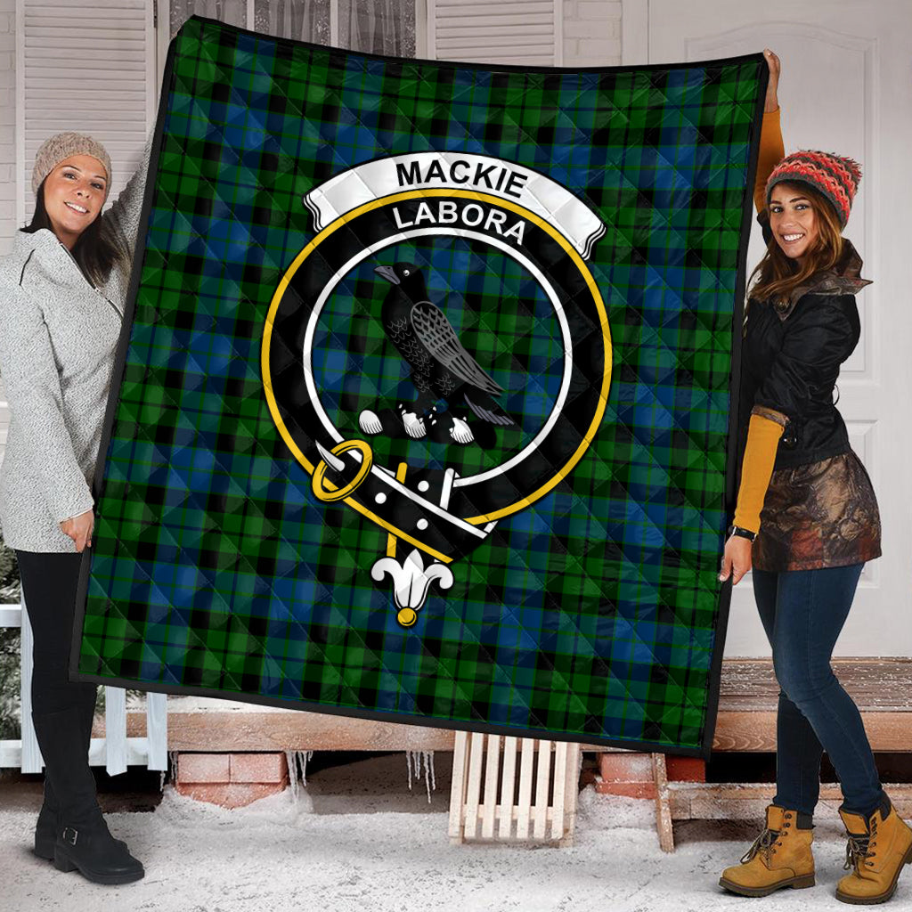 Mackie (mckie) Tartan Quilt With Family Crest