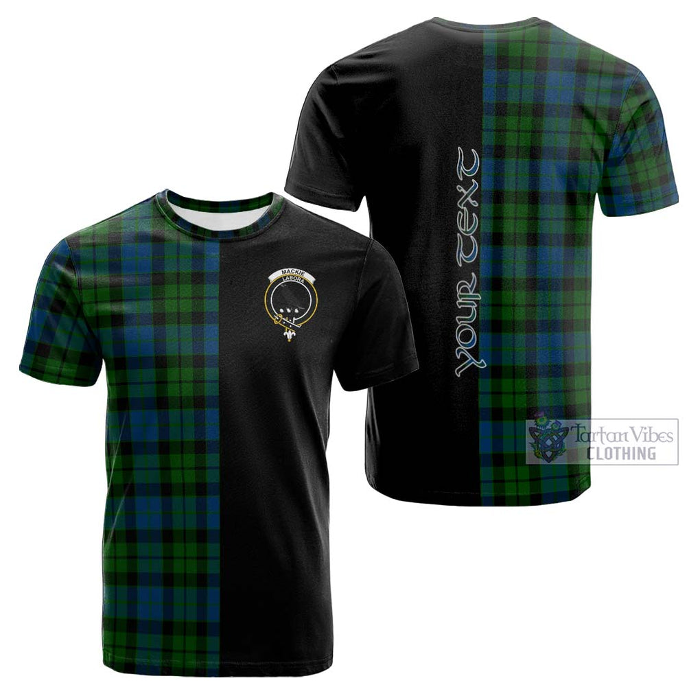 Tartan Vibes Clothing MacKie Tartan Cotton T-shirt with Family Crest and Half Of Me Style