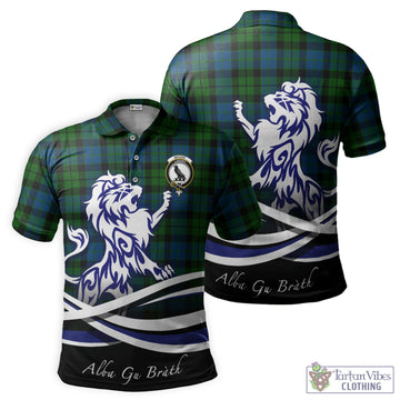 MacKie (McKie) Tartan Polo Shirt with Alba Gu Brath Regal Lion Emblem