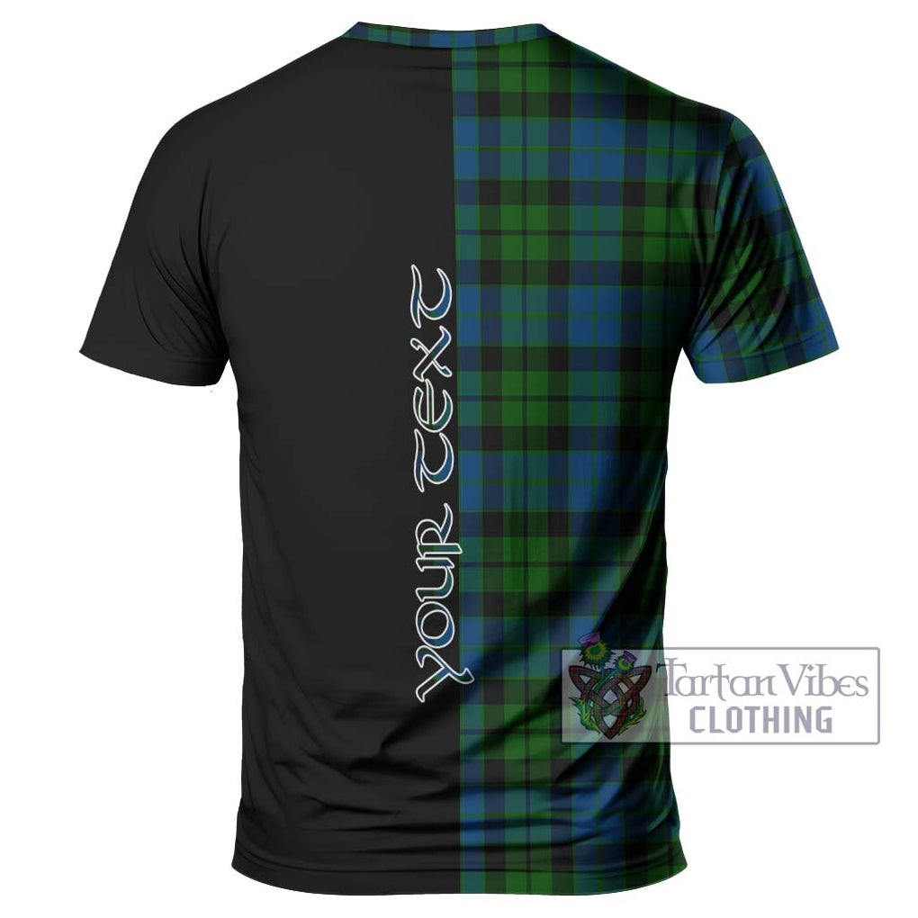 MacKie (McKie) Tartan T-Shirt with Family Crest and Half Of Me Style - Tartanvibesclothing Shop