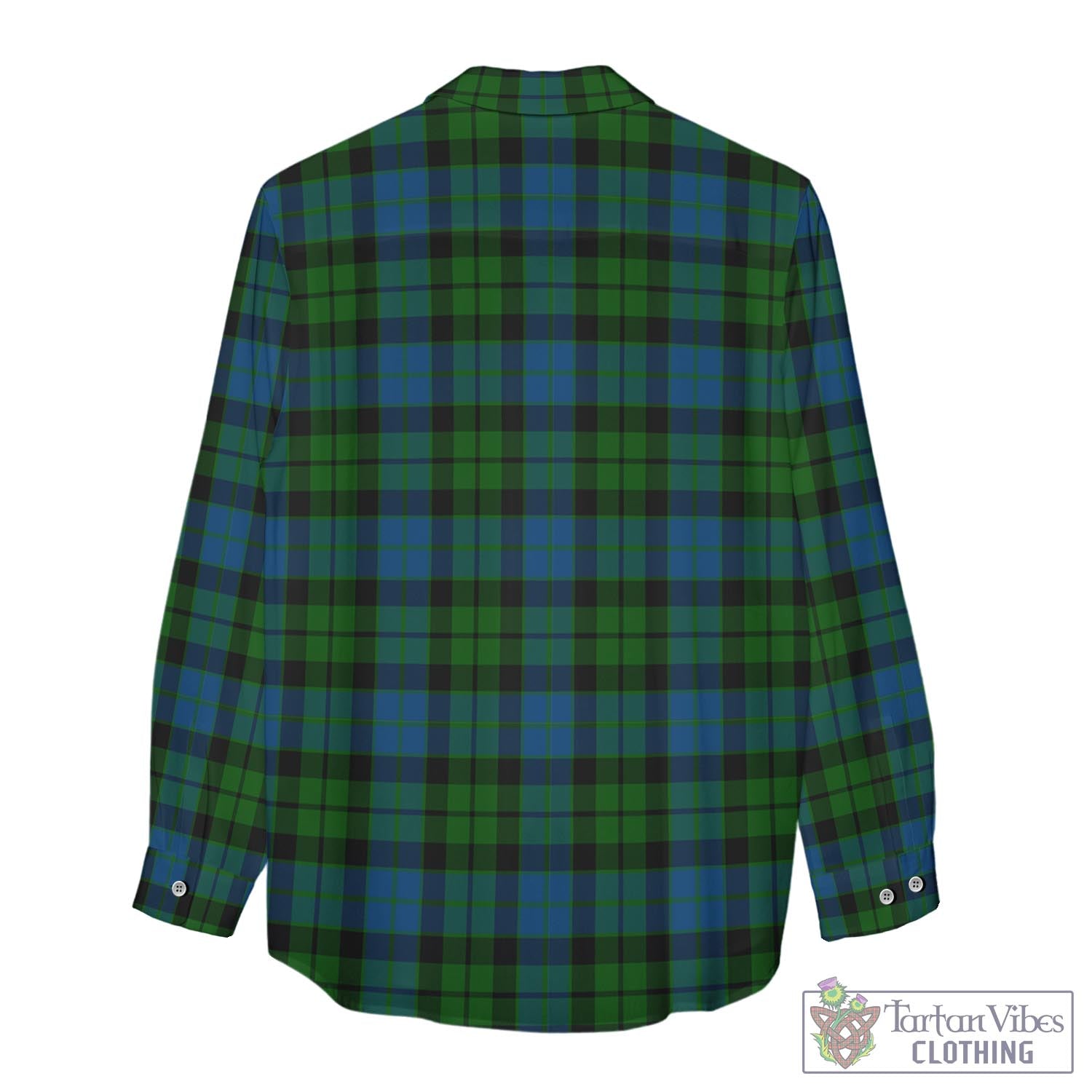 Tartan Vibes Clothing MacKie Tartan Womens Casual Shirt with Family Crest